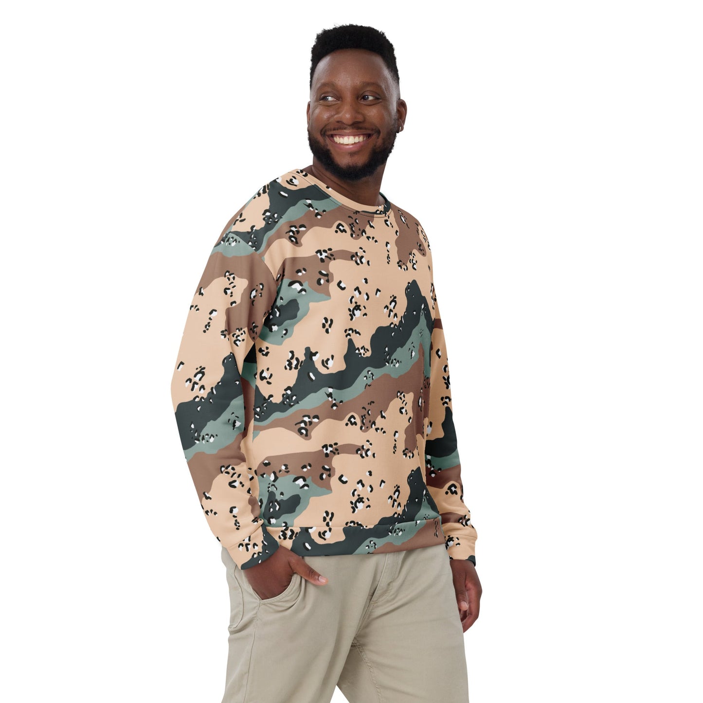Kazakhstan Chocolate Chip CAMO Unisex Sweatshirt - Sweatshirts