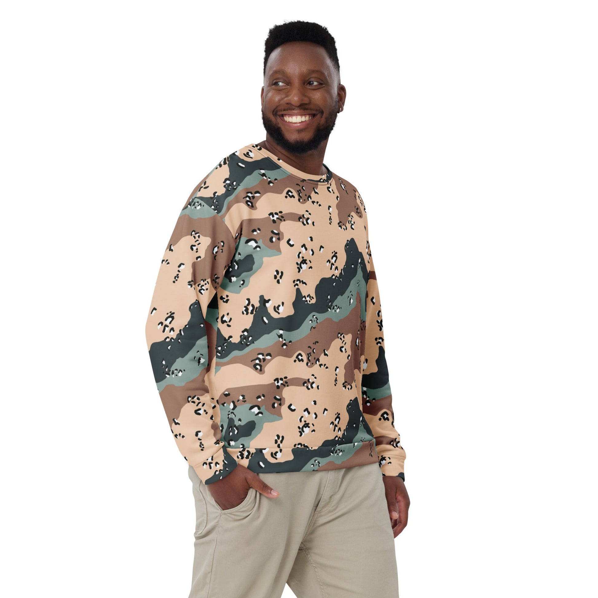 Kazakhstan Chocolate Chip CAMO Unisex Sweatshirt - Sweatshirts