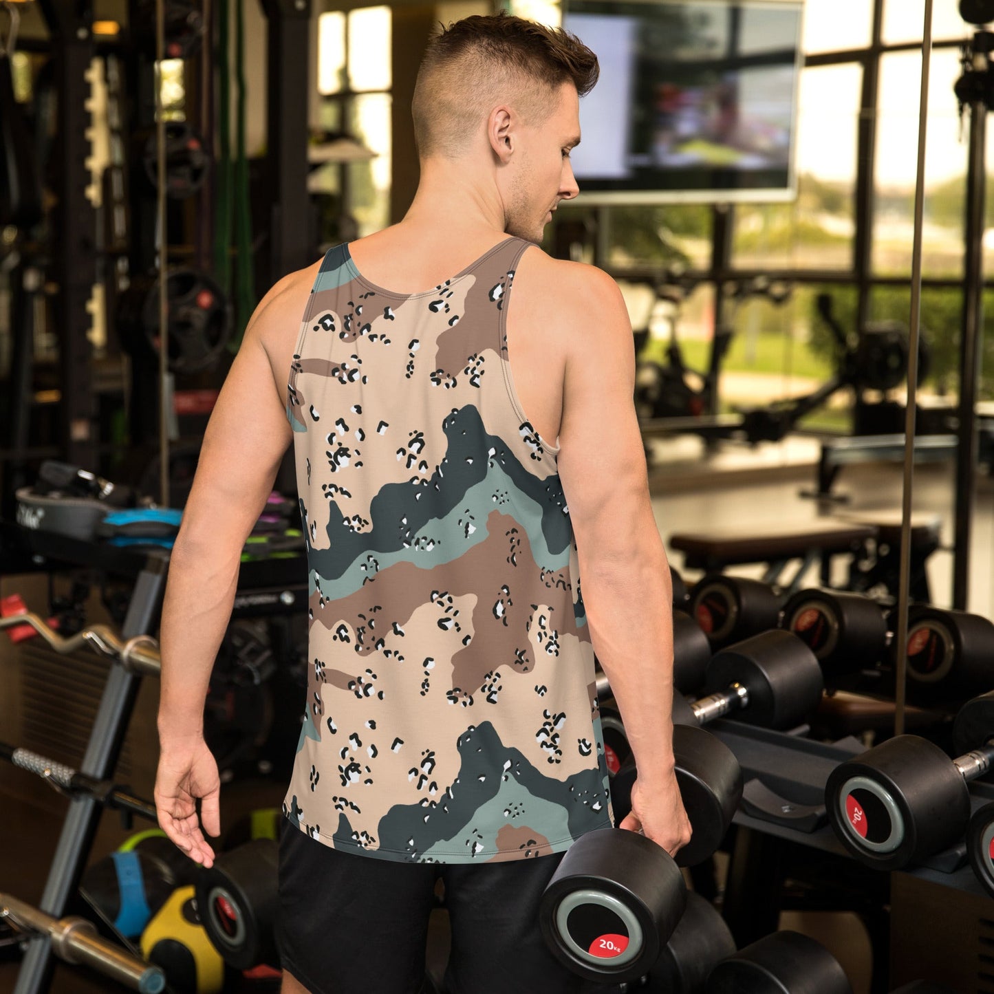 Kazakhstan Chocolate Chip CAMO Unisex Tank Top - Tops