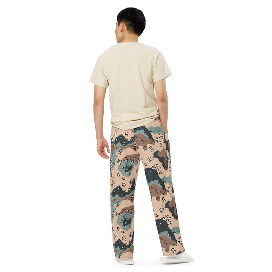 Kazakhstan Chocolate Chip CAMO unisex wide-leg pants - Wide-leg Pants