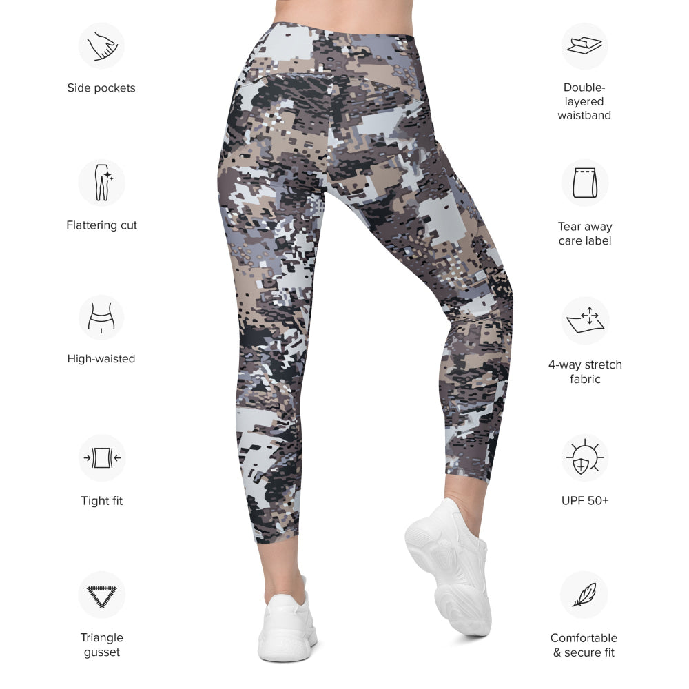 Kenai Hunting Alpine CAMO Leggings with pockets - Womens With Pockets