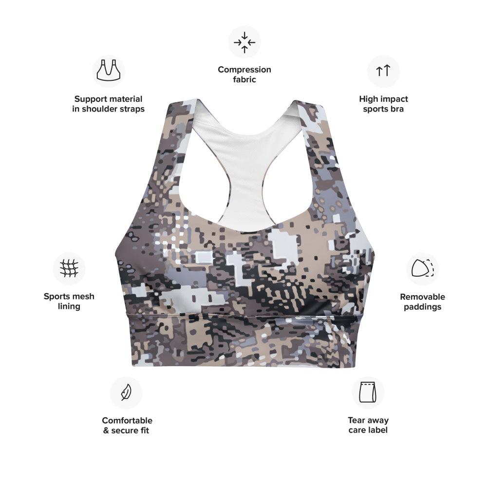 Kenai Hunting Alpine CAMO Longline sports bra - Womens Sports Bra