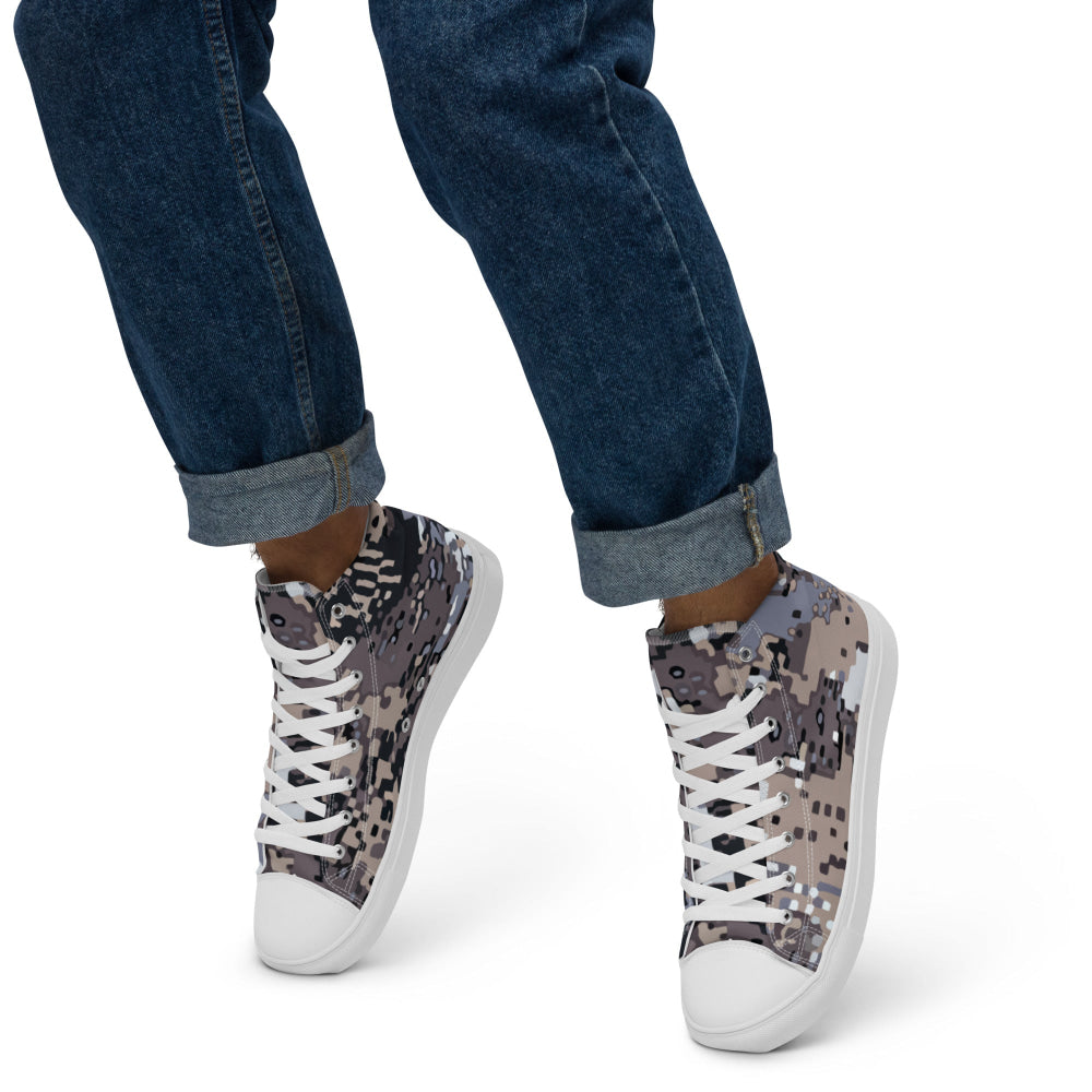 Kenai Hunting Alpine CAMO Men’s high top canvas shoes - Mens High Top Canvas Shoes