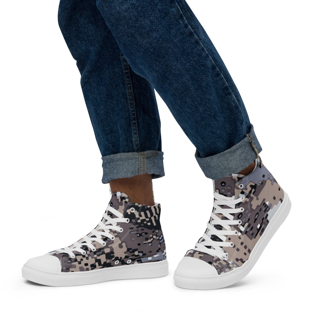 Kenai Hunting Alpine CAMO Men’s high top canvas shoes - Mens High Top Canvas Shoes