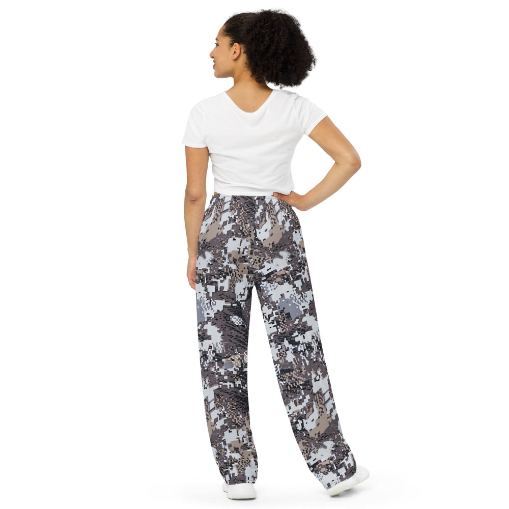 Kenai Hunting Alpine CAMO unisex wide-leg pants - Unisex Wide-Leg Pants