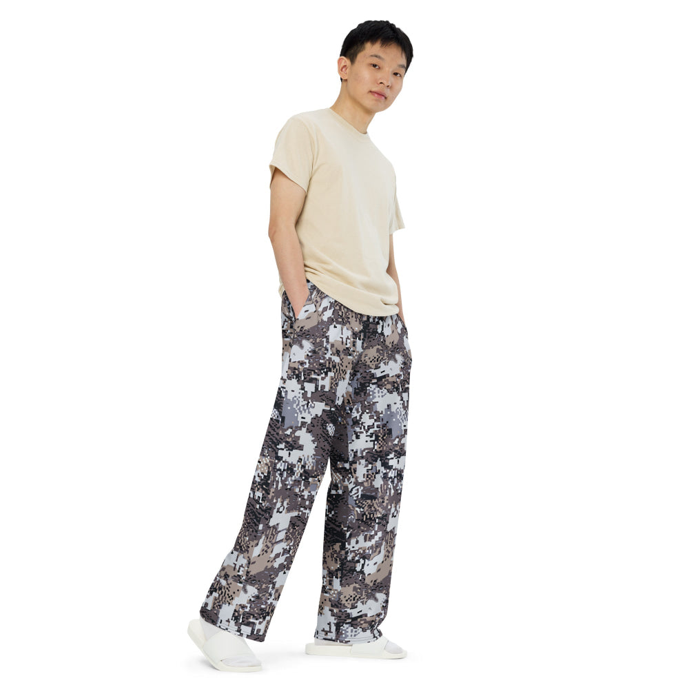 Kenai Hunting Alpine CAMO unisex wide-leg pants - Unisex Wide-Leg Pants