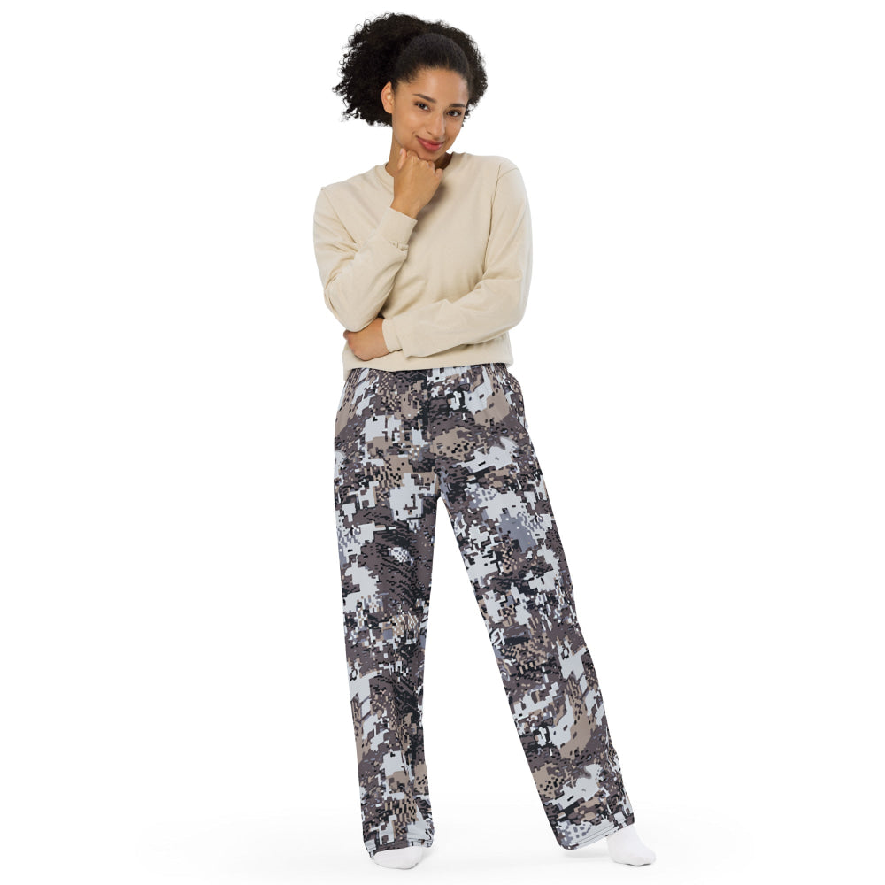 Kenai Hunting Alpine CAMO unisex wide-leg pants - Unisex Wide-Leg Pants