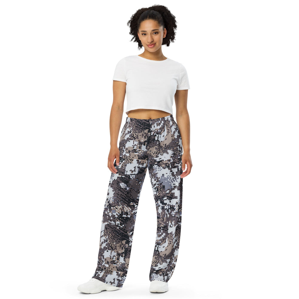 Kenai Hunting Alpine CAMO unisex wide-leg pants - Unisex Wide-Leg Pants