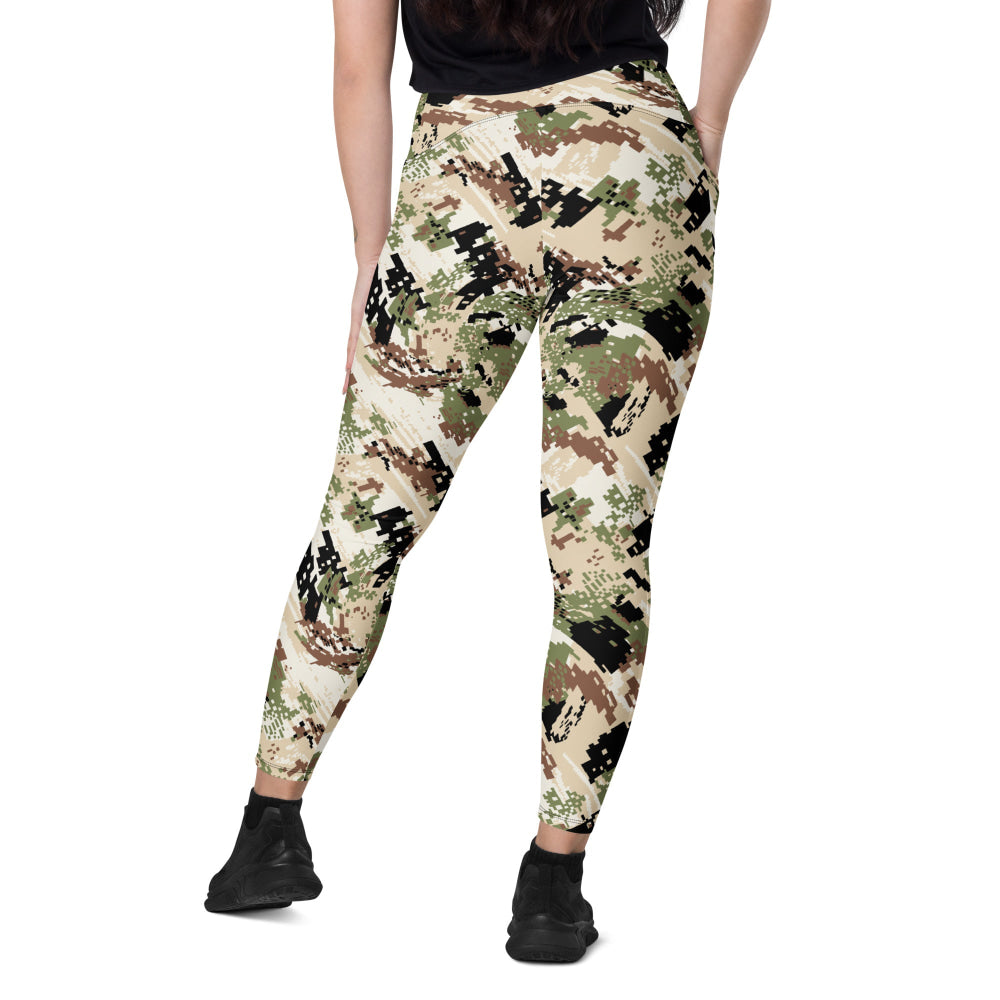 Kenai Hunting Sub-Alpine CAMO Leggings with pockets - Womens With Pockets