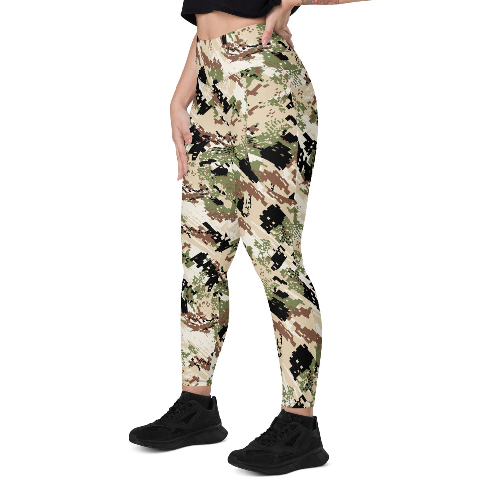 Kenai Hunting Sub-Alpine CAMO Leggings with pockets - Womens With Pockets