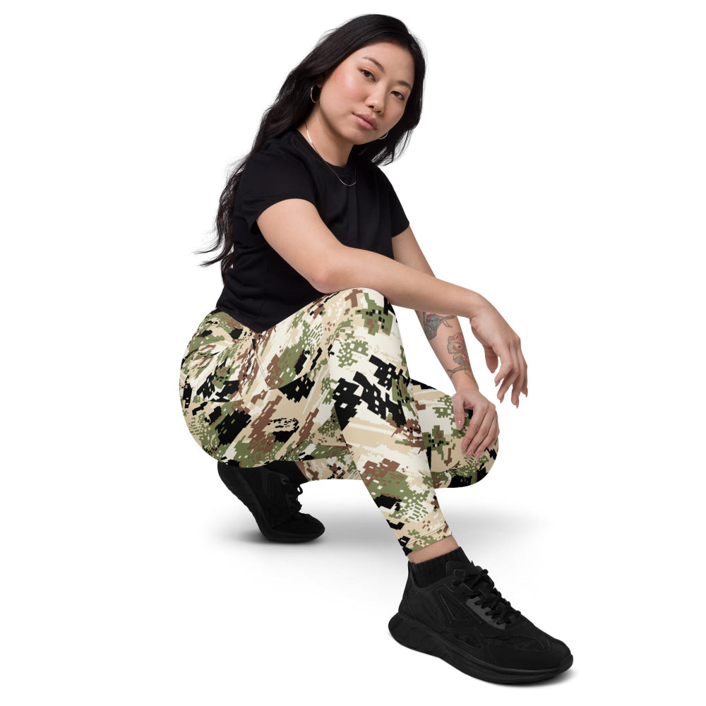 Kenai Hunting Sub-Alpine CAMO Leggings with pockets - Womens With Pockets