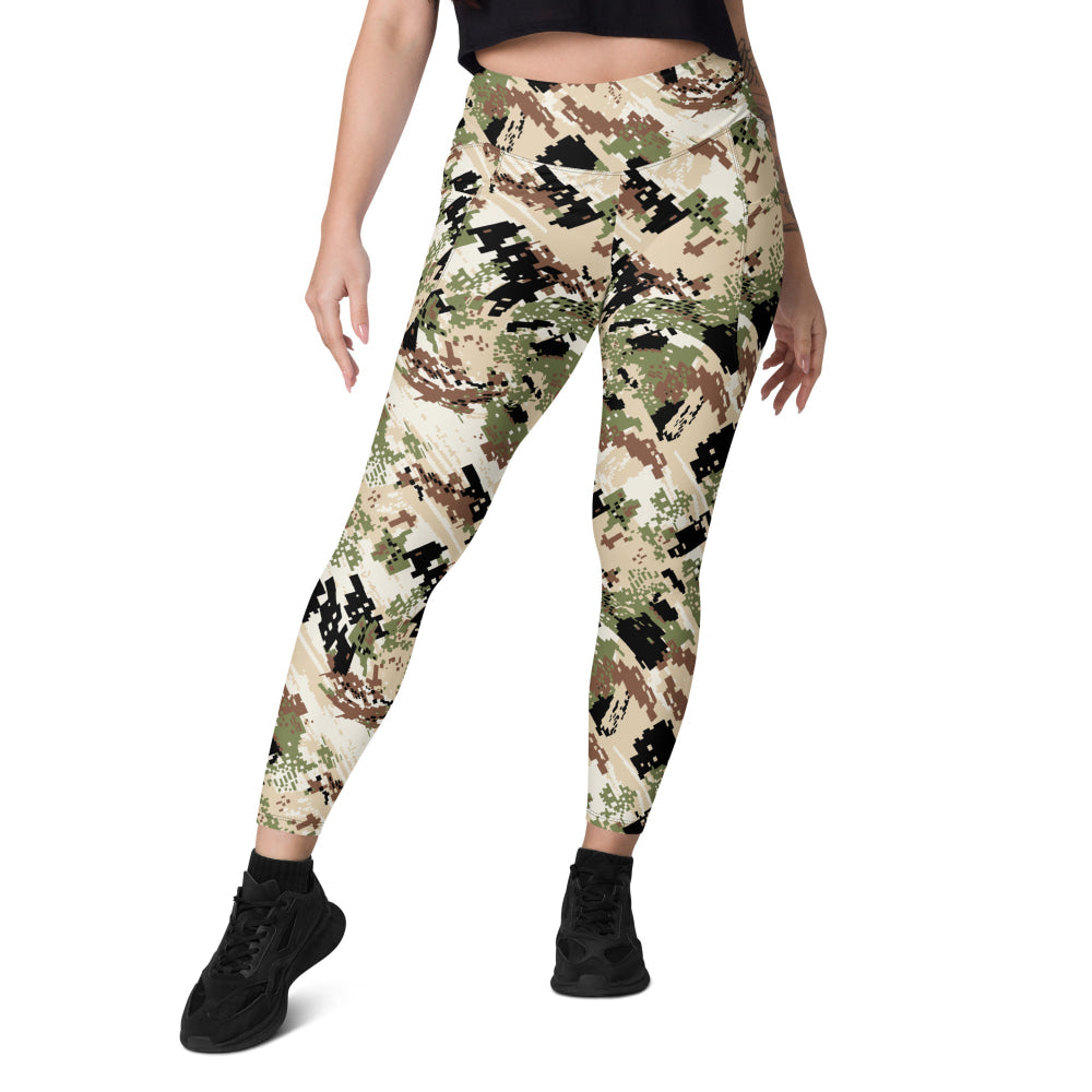 Kenai Hunting Sub-Alpine CAMO Leggings with pockets - Womens With Pockets