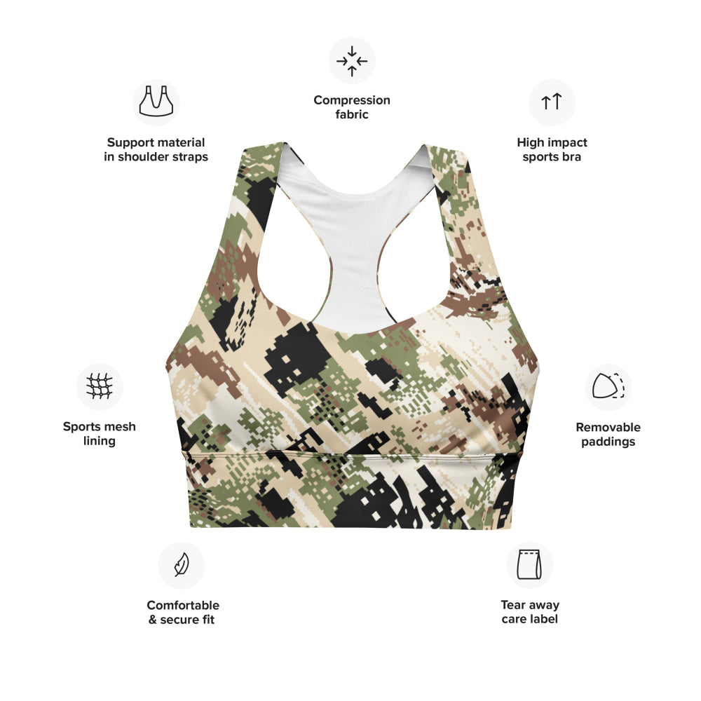 Kenai Hunting Sub-Alpine CAMO Longline sports bra - Womens Sports Bra