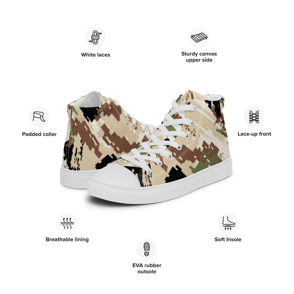 Kenai Hunting Sub-Alpine CAMO Men’s high top canvas shoes - Mens High Top Canvas Shoes