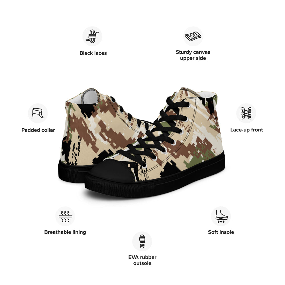 Kenai Hunting Sub-Alpine CAMO Men’s high top canvas shoes - Mens High Top Canvas Shoes