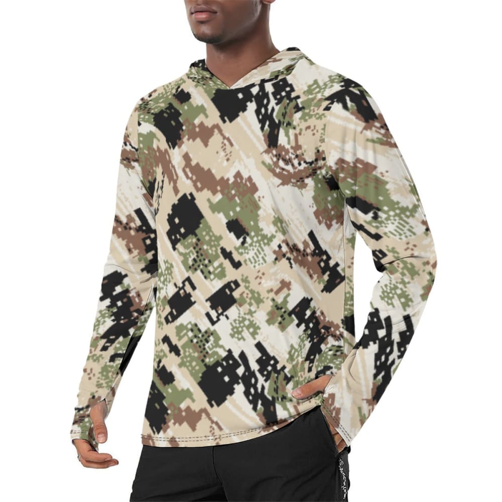 Kenai Hunting Sub-Alpine CAMO Men’s Sunscreen Sports Hoodie With Thumb Holes - Mens