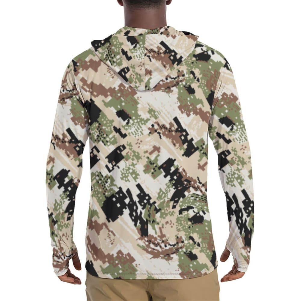 Kenai Hunting Sub-Alpine CAMO Men’s Sunscreen Sports Hoodie With Thumb Holes - Mens