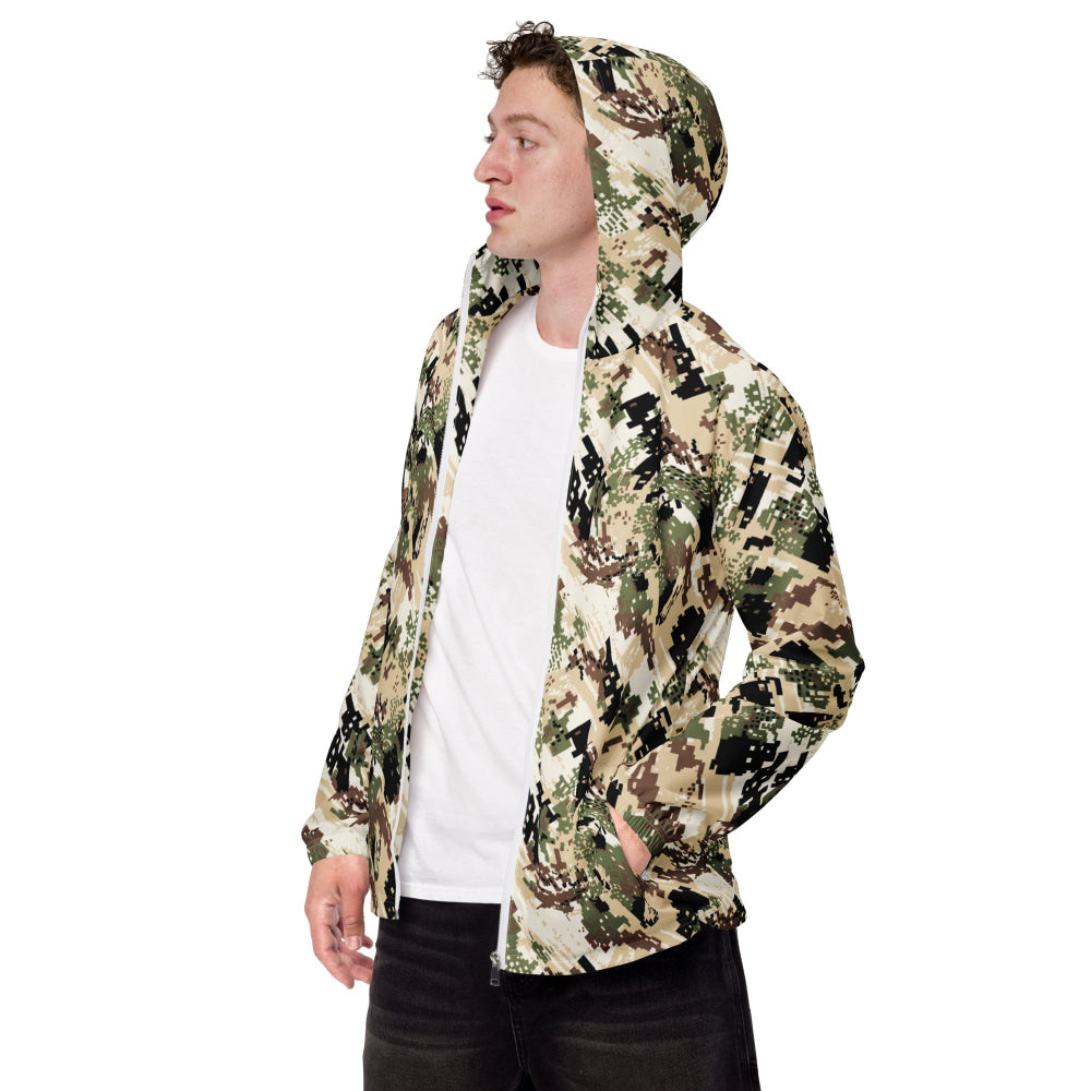 Kenai Hunting Sub-Alpine CAMO Men’s windbreaker - White / XS - Mens Windbreaker