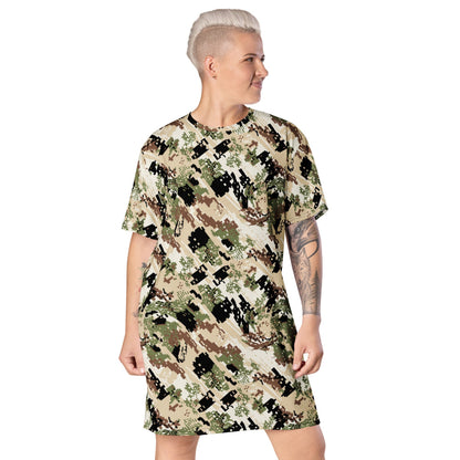 Kenai Hunting Sub-Alpine CAMO T-shirt dress - 2XS - Womens T-Shirt Dress