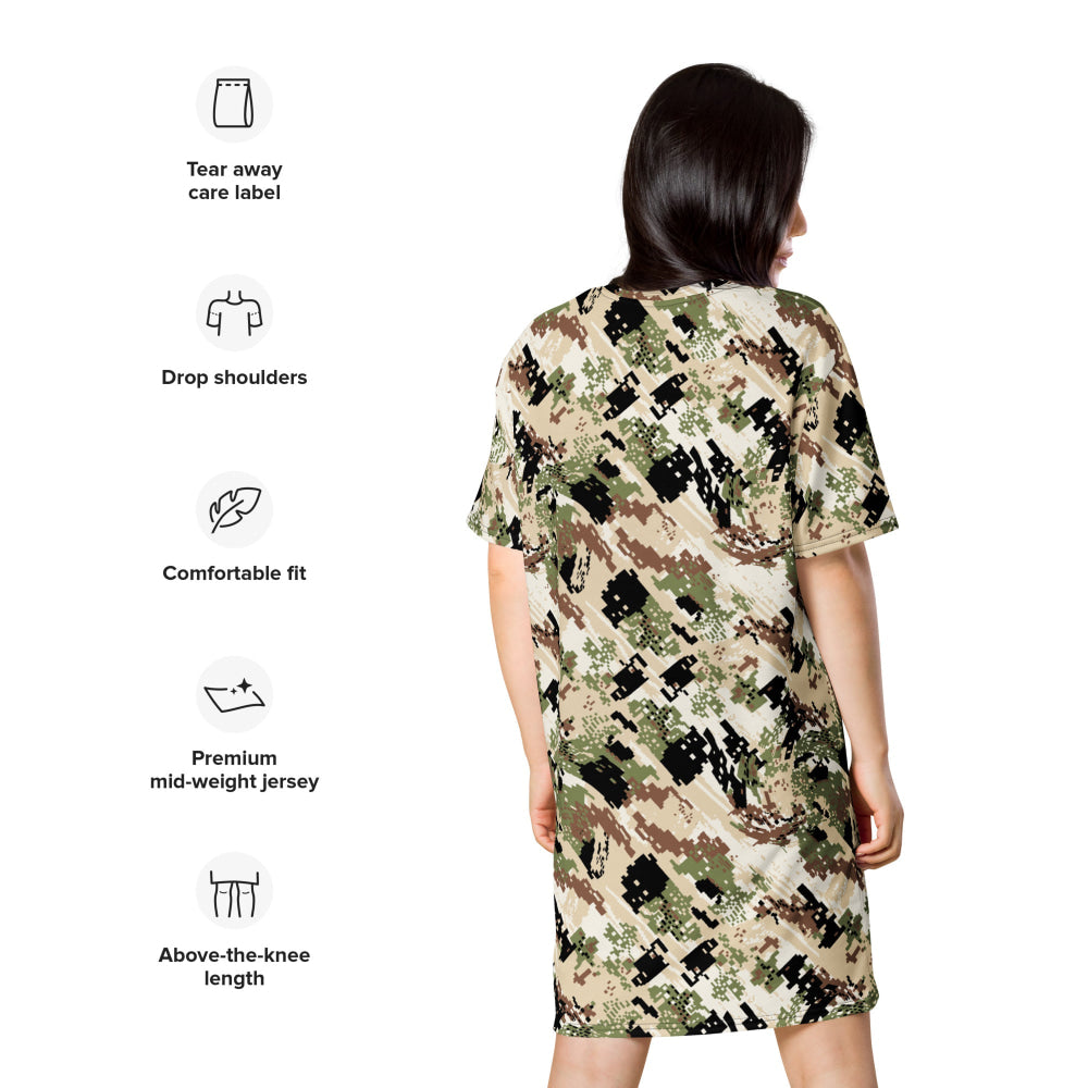 Kenai Hunting Sub-Alpine CAMO T-shirt dress - Womens T-Shirt Dress