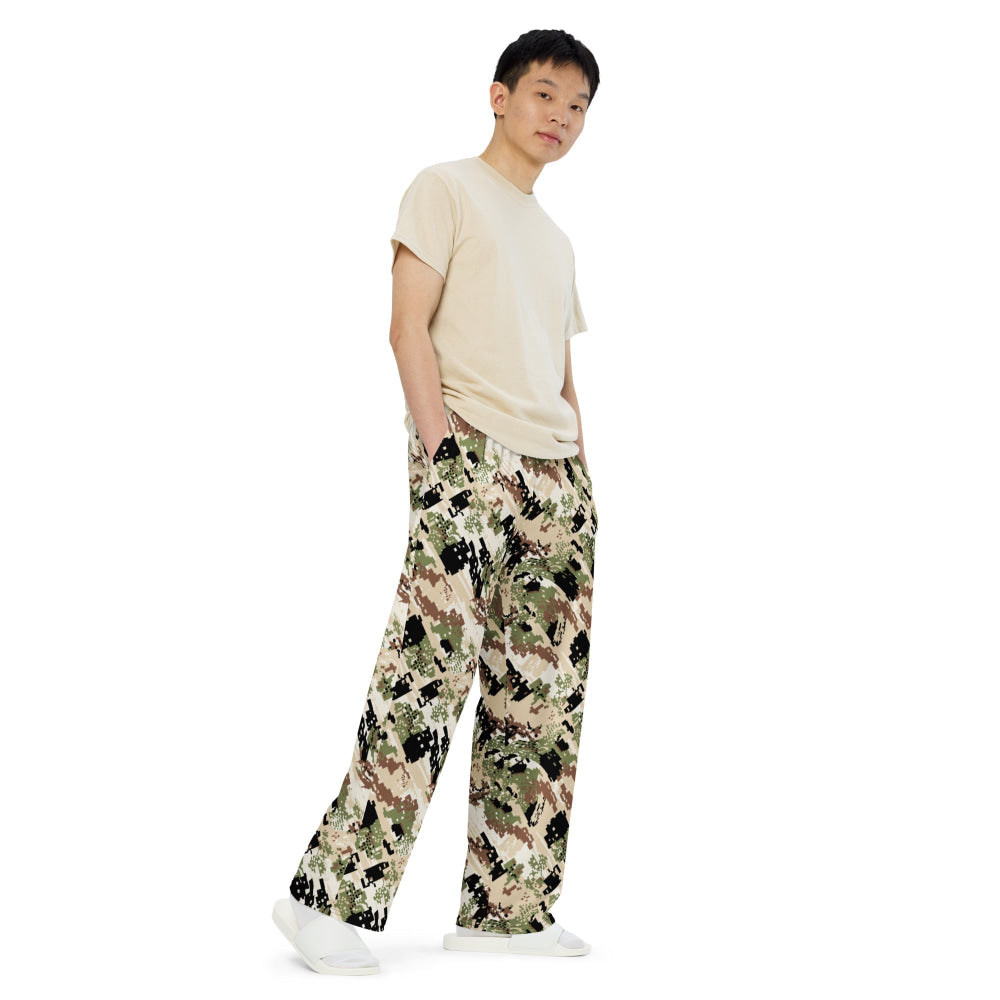 Kenai Hunting Sub-Alpine CAMO unisex wide-leg pants - Unisex Wide-Leg Pants