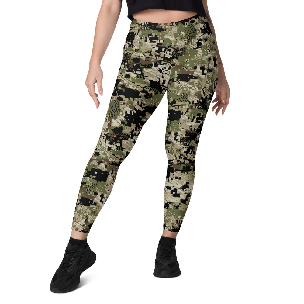 Kenai Hunting Temperate CAMO Leggings with pockets - Womens With Pockets