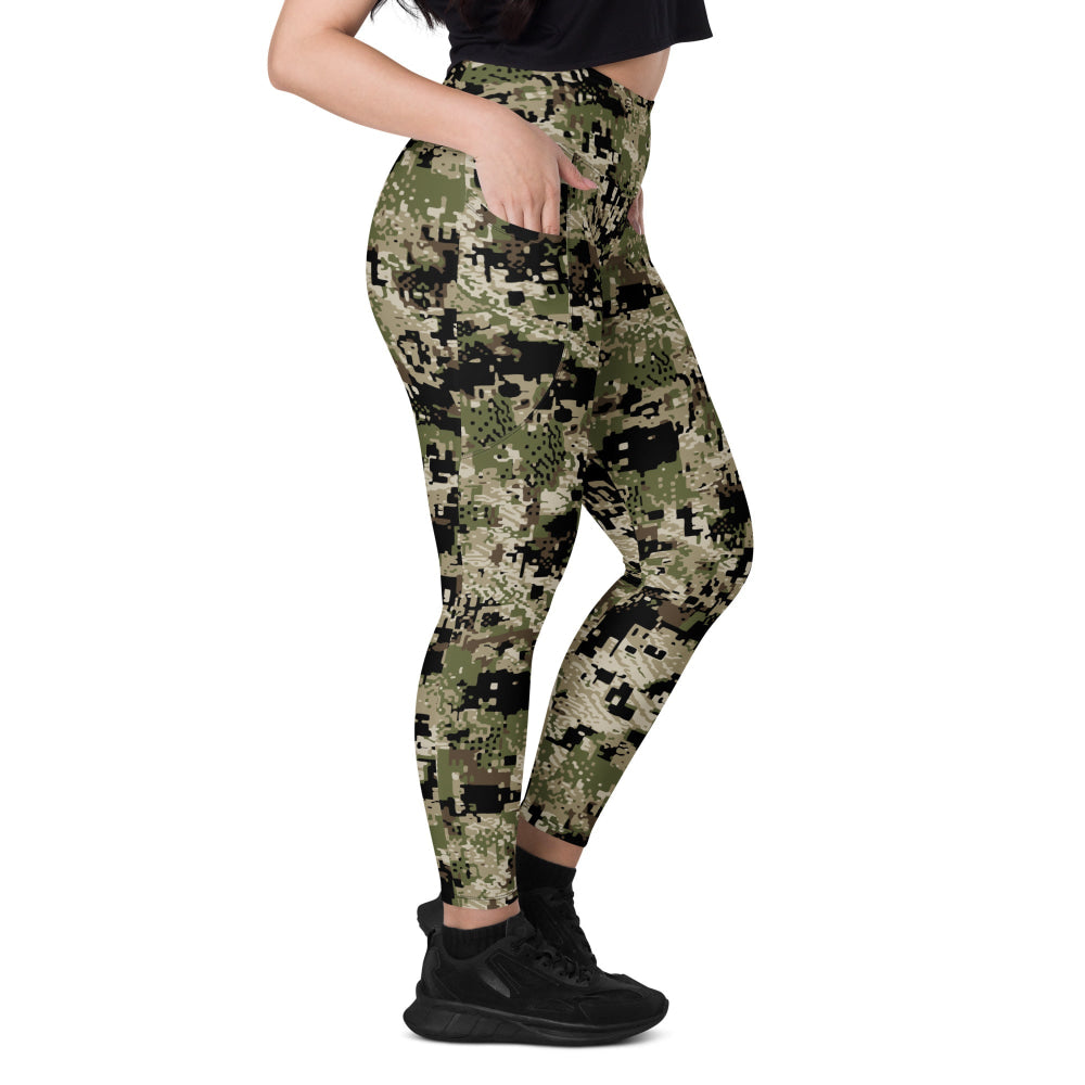 Kenai Hunting Temperate CAMO Leggings with pockets - Womens With Pockets