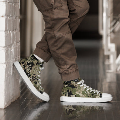 Kenai Hunting Temperate CAMO Men’s high top canvas shoes - 5 - Mens High Top Canvas Shoes