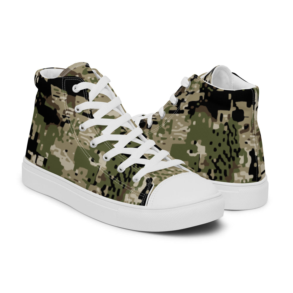 Kenai Hunting Temperate CAMO Men’s high top canvas shoes - Mens High Top Canvas Shoes