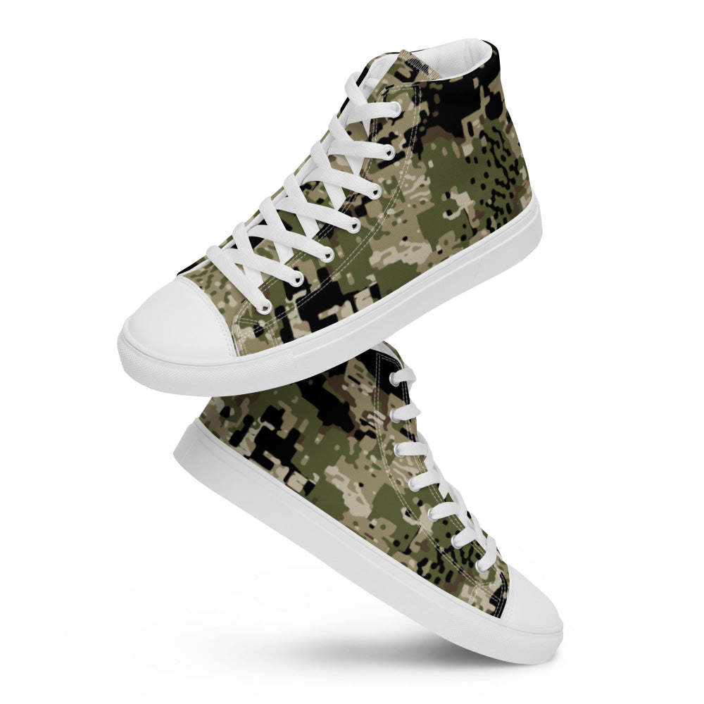 Kenai Hunting Temperate CAMO Men’s high top canvas shoes - Mens High Top Canvas Shoes