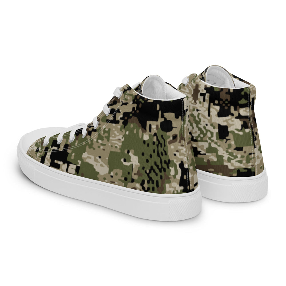 Kenai Hunting Temperate CAMO Men’s high top canvas shoes - Mens High Top Canvas Shoes