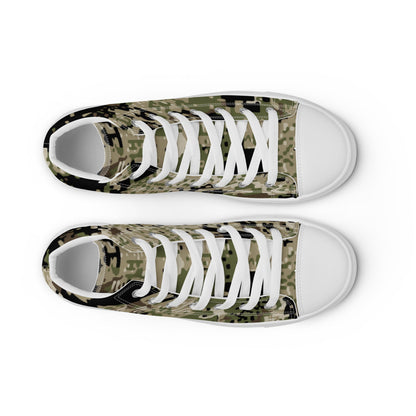 Kenai Hunting Temperate CAMO Men’s high top canvas shoes - Mens High Top Canvas Shoes