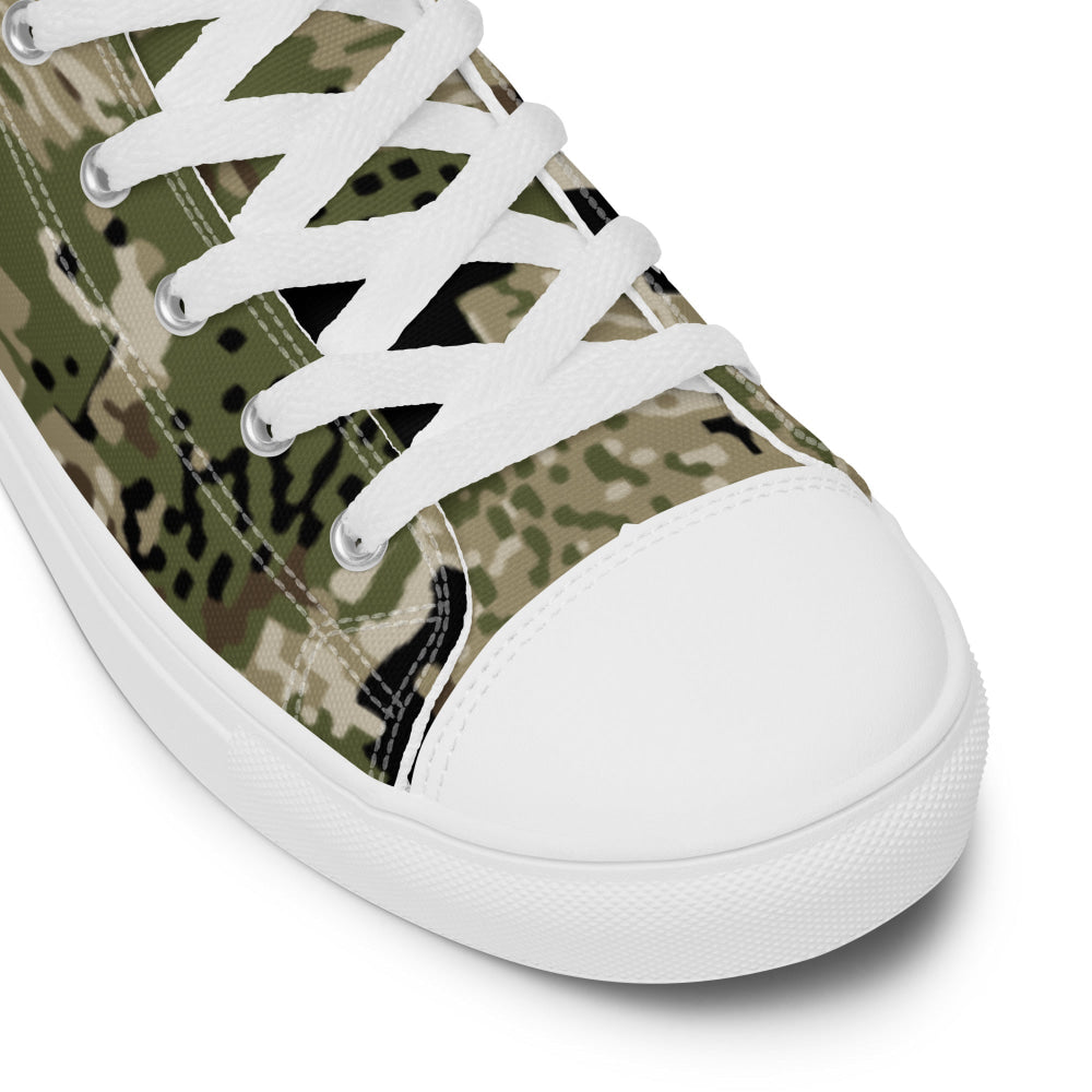 Kenai Hunting Temperate CAMO Men’s high top canvas shoes - Mens High Top Canvas Shoes