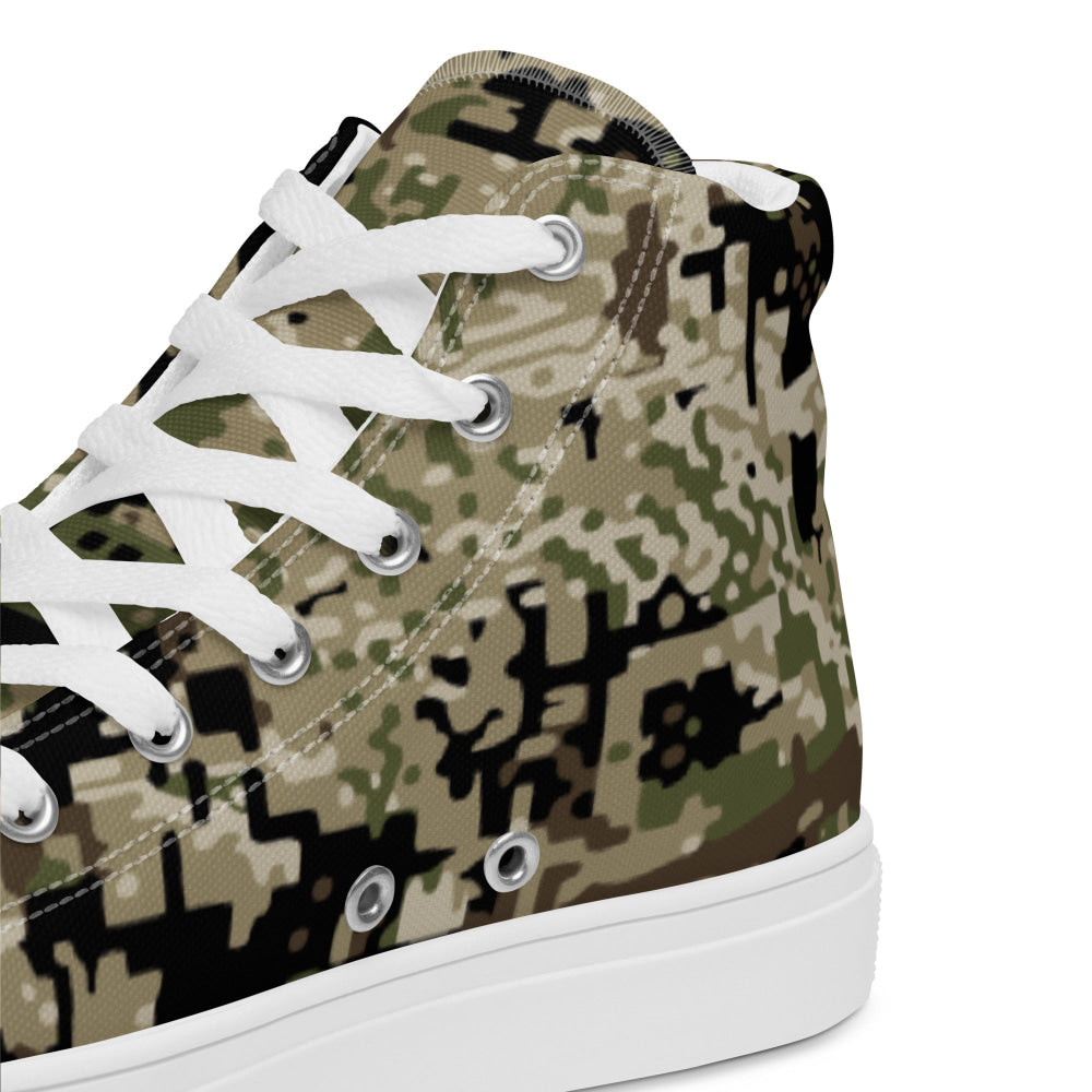 Kenai Hunting Temperate CAMO Men’s high top canvas shoes - Mens High Top Canvas Shoes