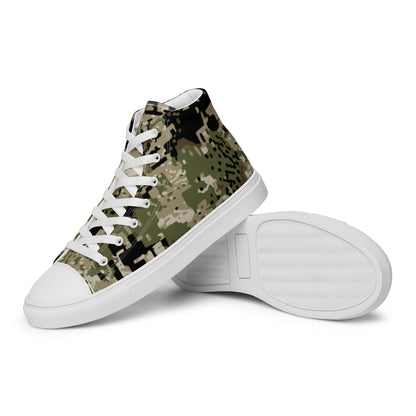 Kenai Hunting Temperate CAMO Men’s high top canvas shoes - Mens High Top Canvas Shoes