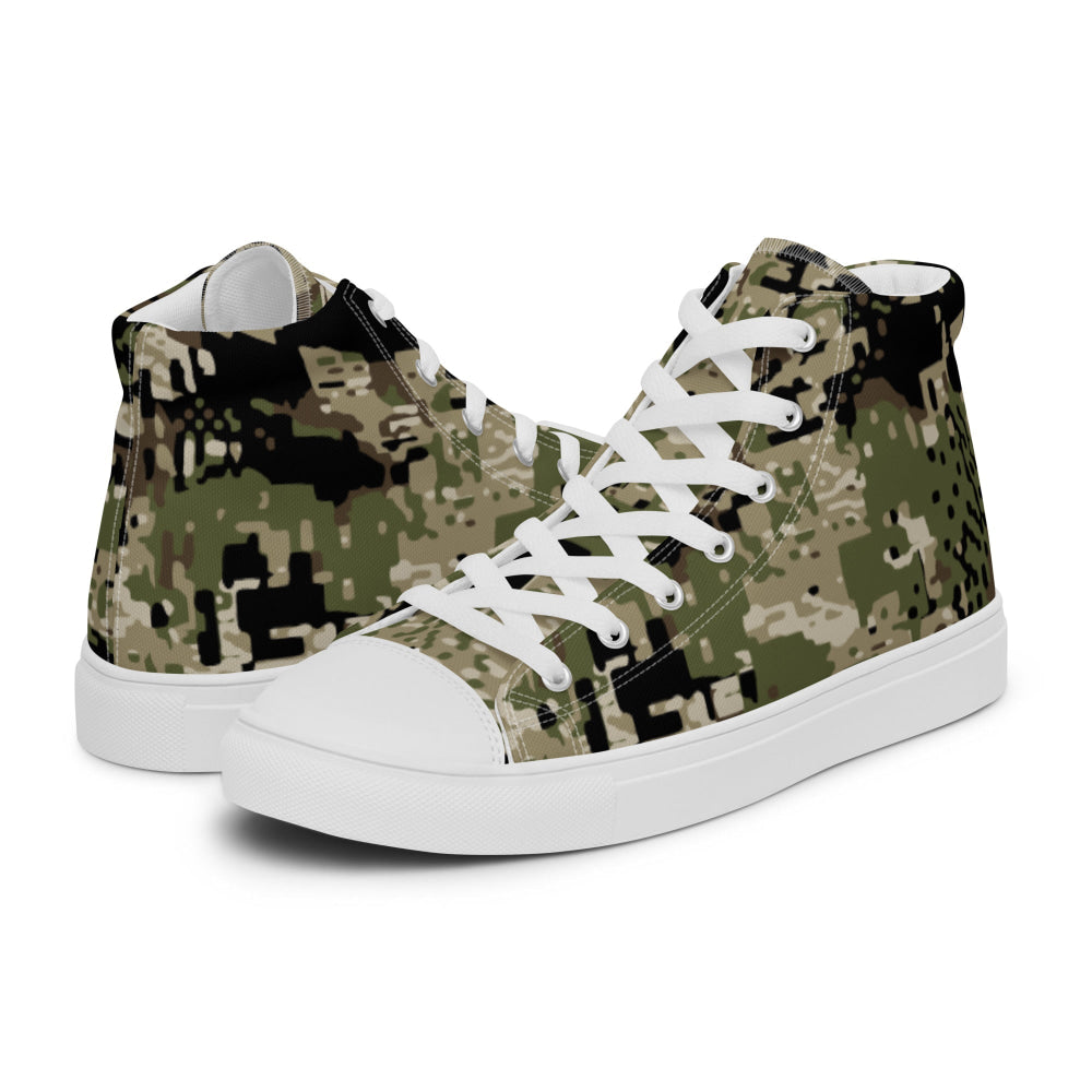 Kenai Hunting Temperate CAMO Men’s high top canvas shoes - Mens High Top Canvas Shoes