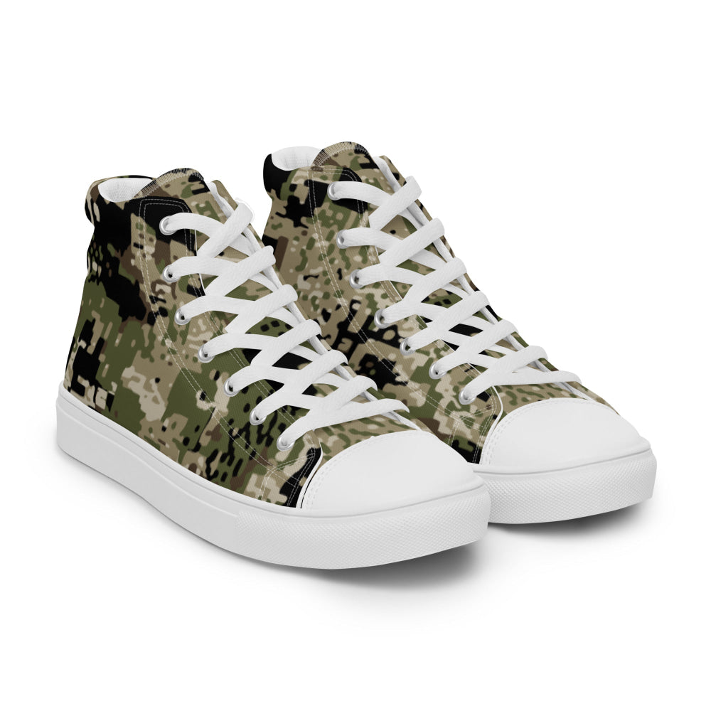 Kenai Hunting Temperate CAMO Men’s high top canvas shoes - Mens High Top Canvas Shoes