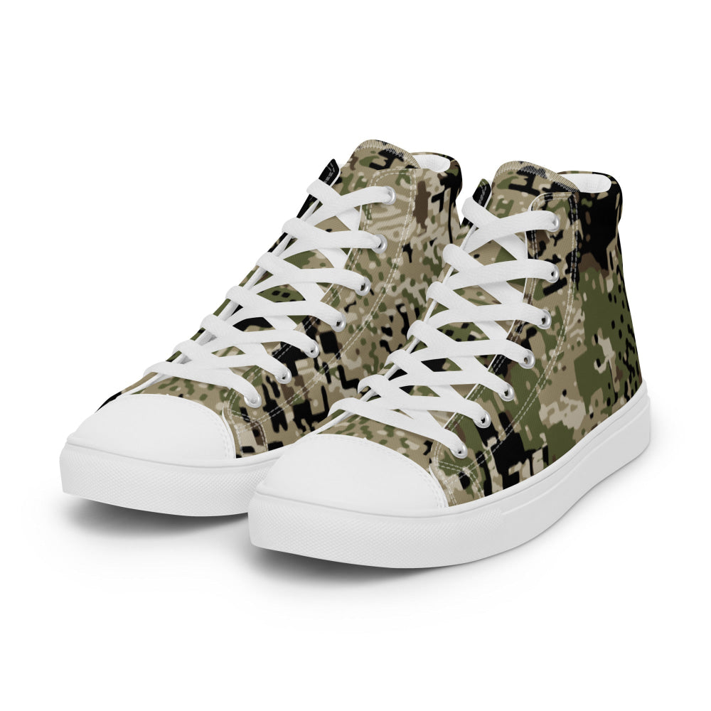 Kenai Hunting Temperate CAMO Men’s high top canvas shoes - Mens High Top Canvas Shoes