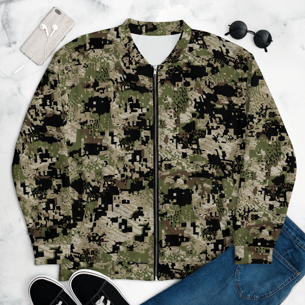 Kenai Hunting Temperate CAMO Unisex Bomber Jacket - XS