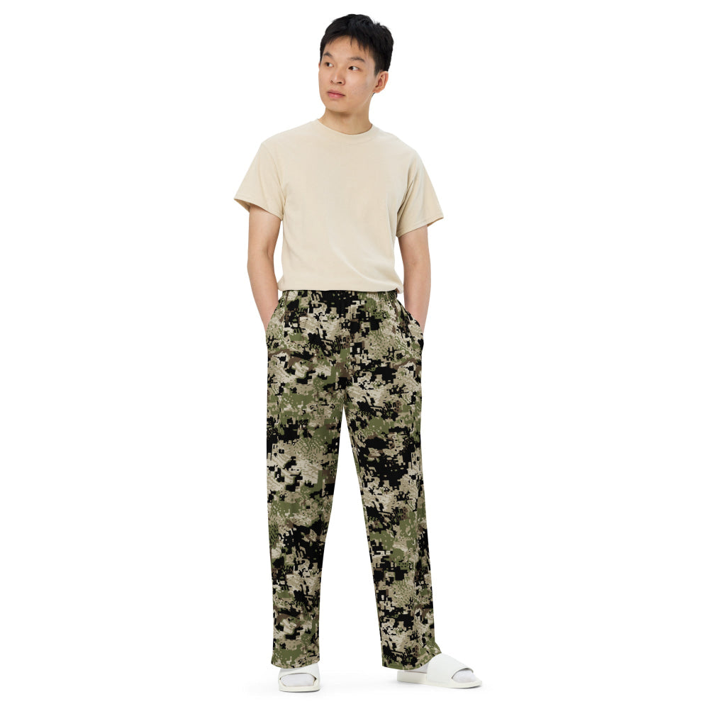 Kenai Hunting Temperate CAMO unisex wide-leg pants - Unisex Wide-Leg Pants