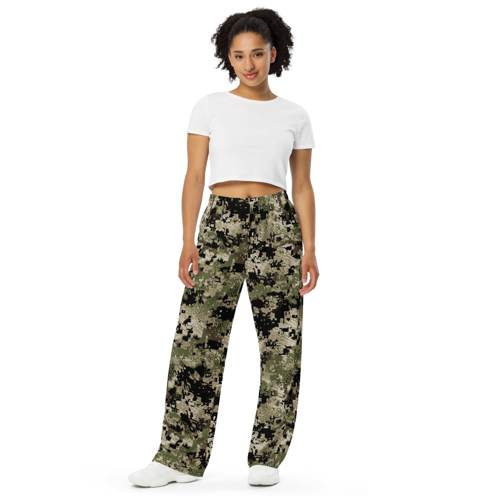 Kenai Hunting Temperate CAMO unisex wide-leg pants - Unisex Wide-Leg Pants