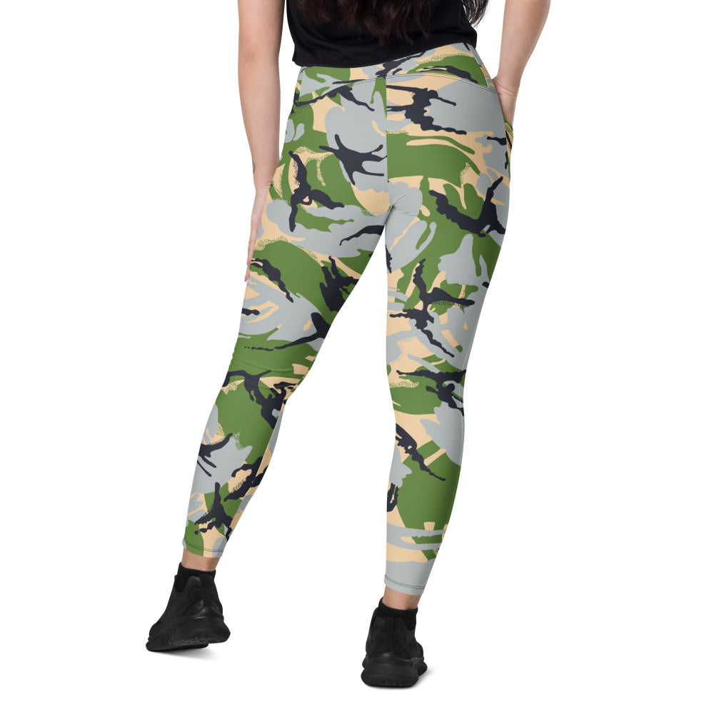 Kenyan Air Force DPM Green CAMO Leggings with pockets - Womens With Pockets