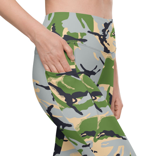 Kenyan Air Force DPM Green CAMO Leggings with pockets - Womens With Pockets