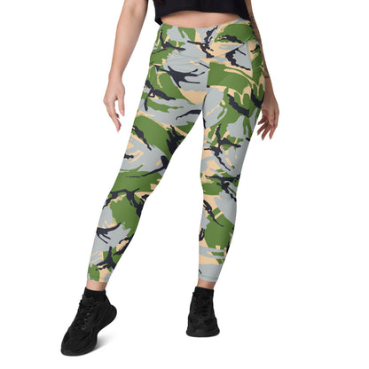 Kenyan Air Force DPM Green CAMO Leggings with pockets - Womens With Pockets