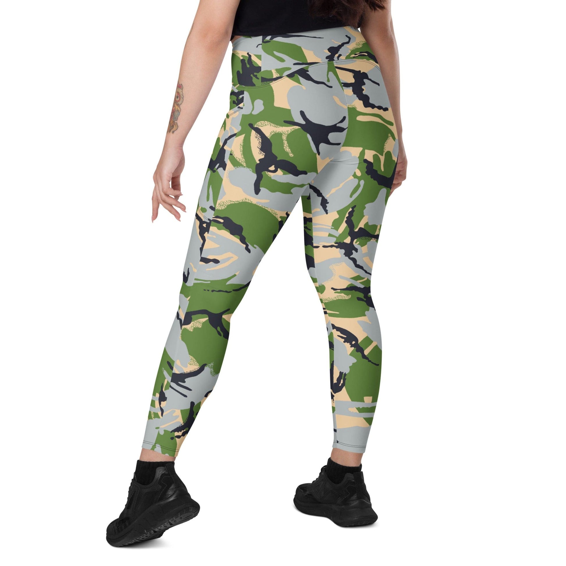 Kenyan Air Force DPM Green CAMO Leggings with pockets - Womens With Pockets