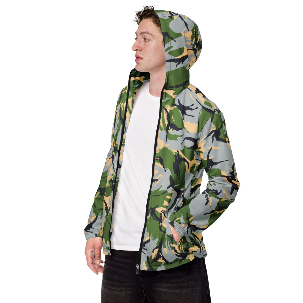 Kenyan Air Force DPM Green CAMO Men’s windbreaker - XS - Mens Windbreaker