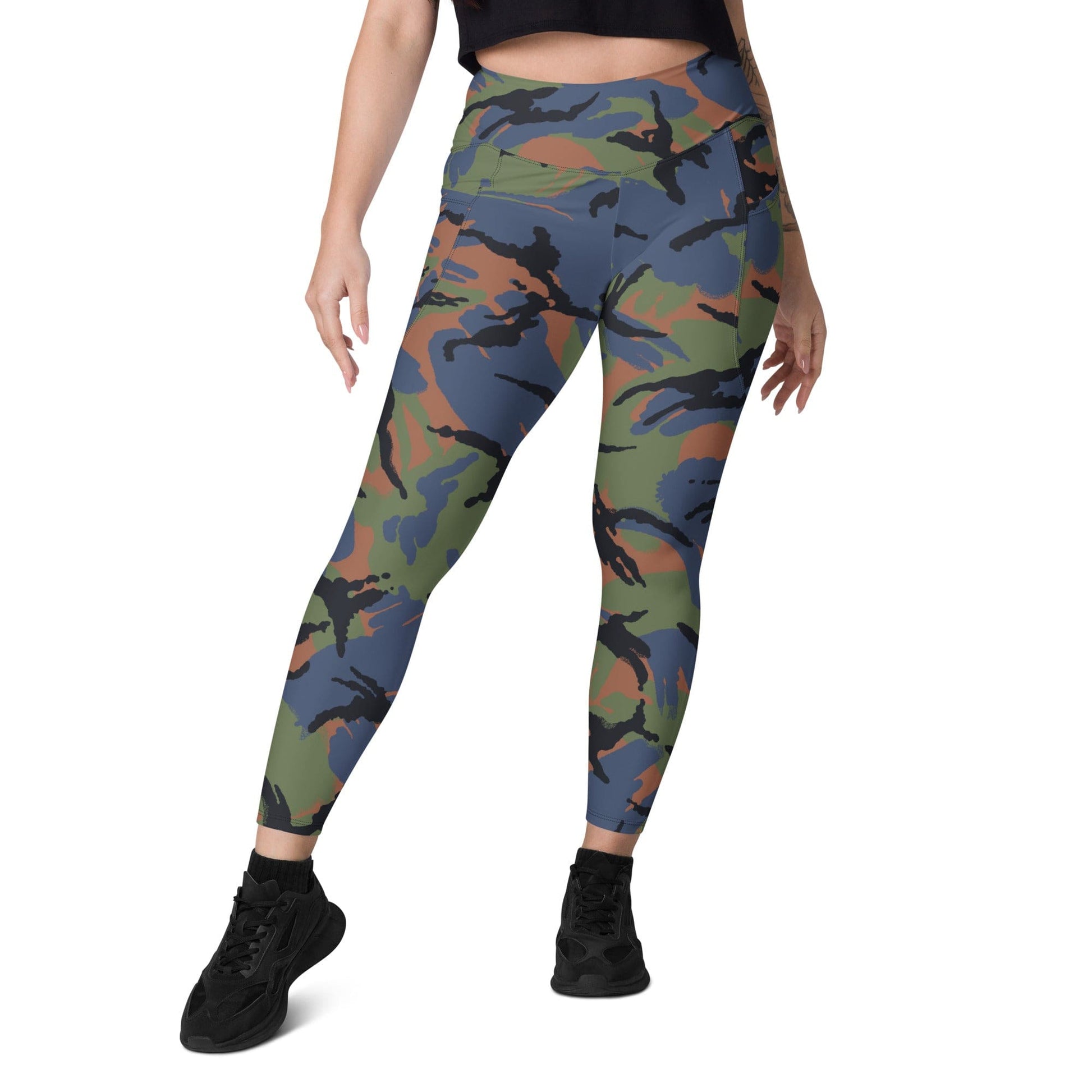 Kenyan Air Force DPM CAMO Leggings with pockets - Womens With Pockets