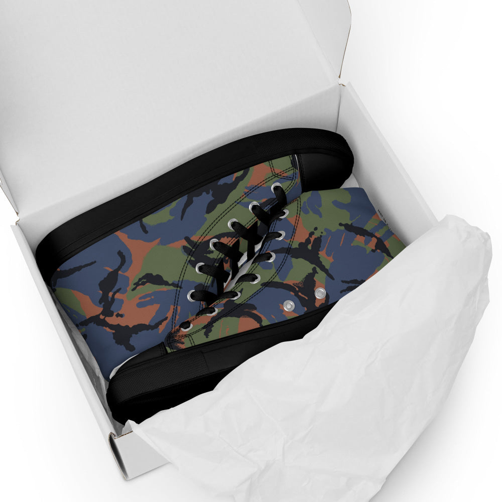 Kenyan Air Force DPM CAMO Men’s high top canvas shoes - Mens High Top Canvas Shoes