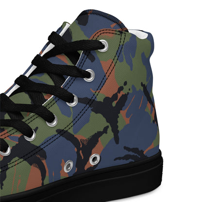 Kenyan DPM Air Force CAMO Mens high top canvas shoes - High Top Canvas Shoes