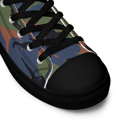 Kenyan DPM Air Force CAMO Mens high top canvas shoes - High Top Canvas Shoes